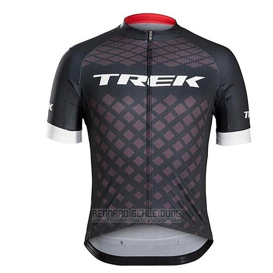 2017 Fahrradbekleidung Trek Bontrager Grau Trikot Kurzarm und Tragerhose - zum Schließen ins Bild klicken